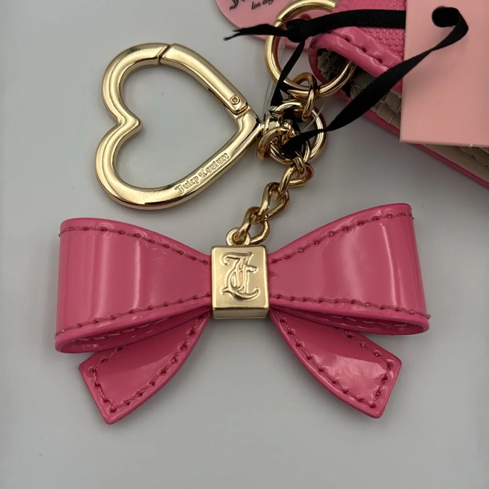 Juicy‎ Couture Pink Bow Tote & Wallet Set NWT Gold Hardware Large Bag
